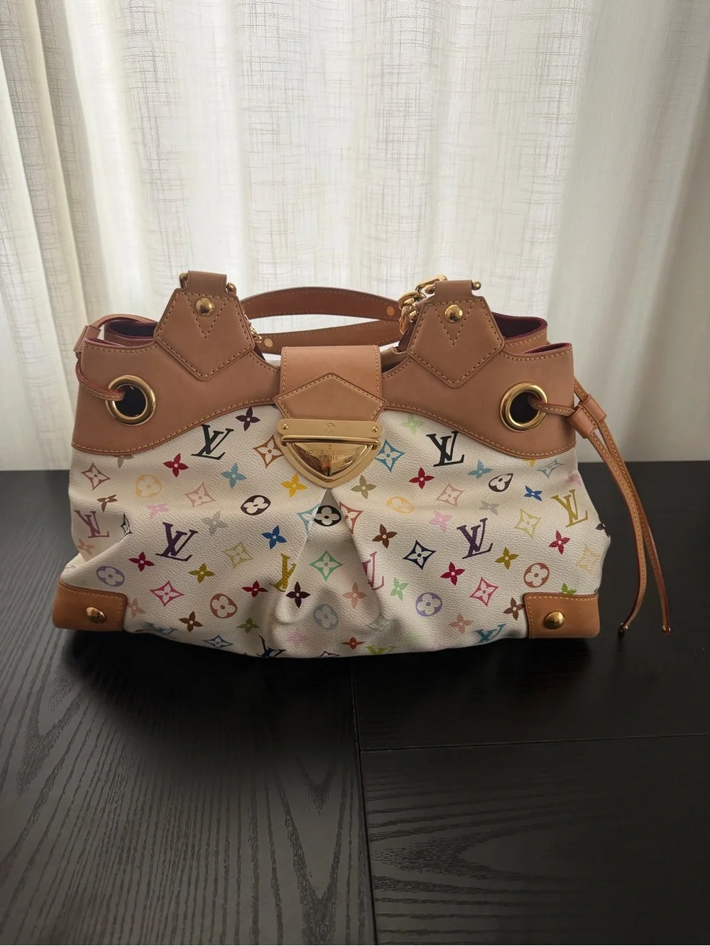 Louis Vuitton Monogram Multicolore Ursula White Bag